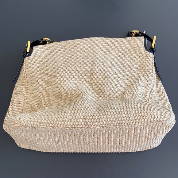 Fendi Rare Raffia Elaphe Python Buckle Forever Big Mama Bag - Picture 14 of 16